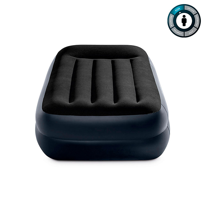 Надувная кровать 99х191х42см, с подголовником, встр.нас. 220В, до 136кг, 64122ND INTEX