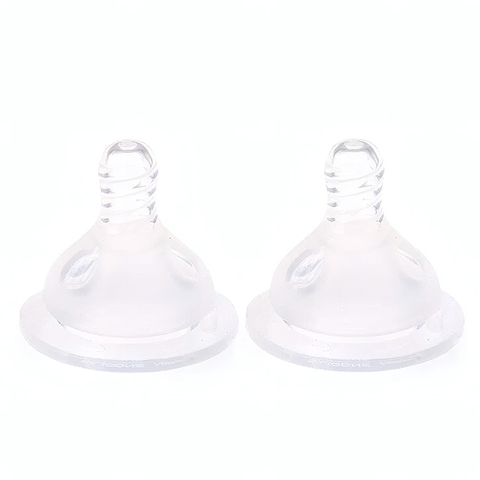 Комплект силиконовых сосок "Baby Flow" (широкое горло), размер S