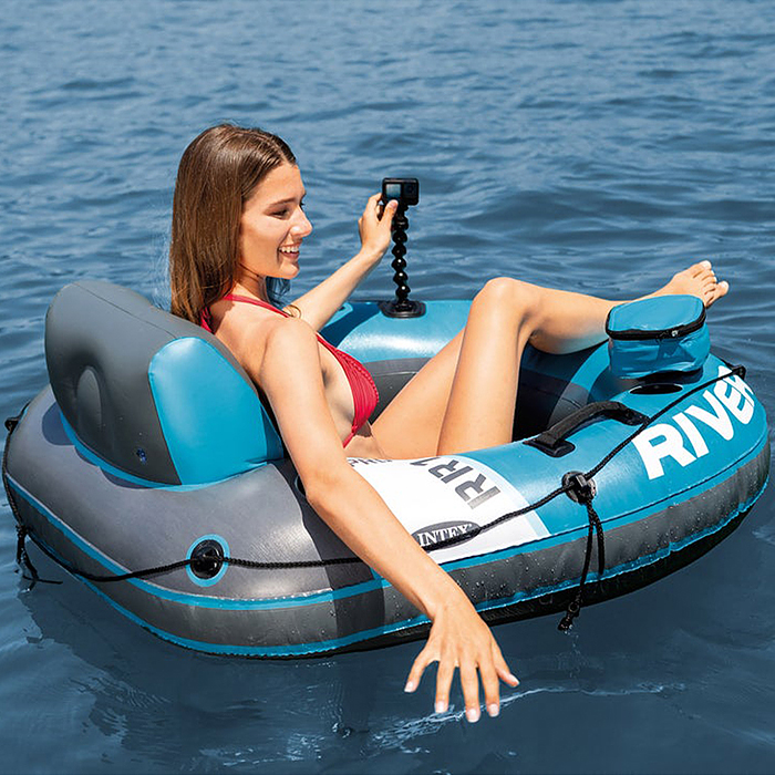 Надувное кресло-плот с сетчатым дном River Run Pro 56843NP  INTEX