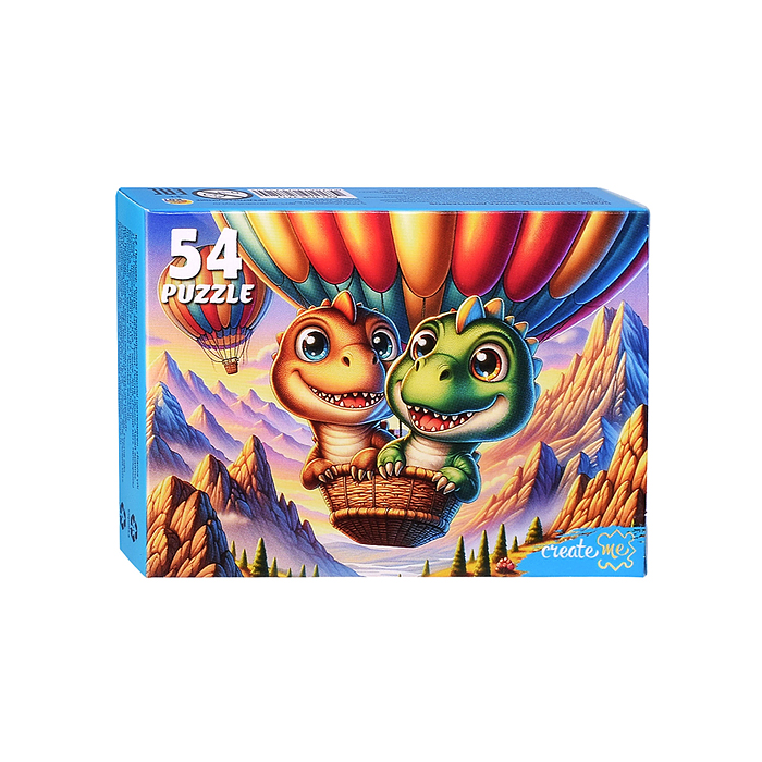 Пазлы 54 "Эпоха динозавров"