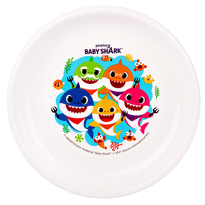 Тарелка детская "Baby Shark" плоская 