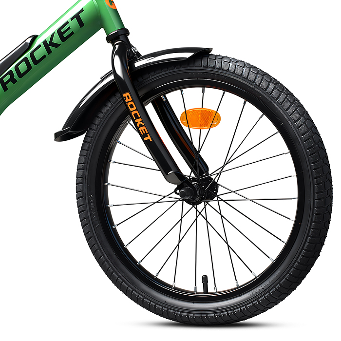 Велосипед 18" Rocket Phoenix, цвет зеленый