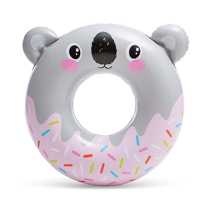 Круг для плавания «Милые зверята», 84 (91) см х 76 см, от 8 лет, до 40 кг, цвет микс, 59266NP  INTEX