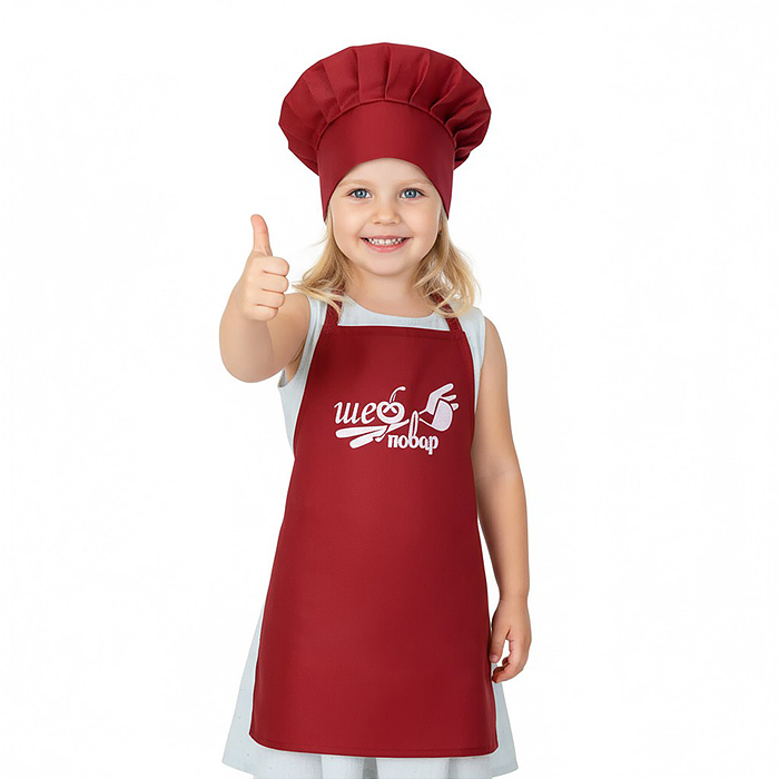 Набор "Шеф-повар" (бордовый)