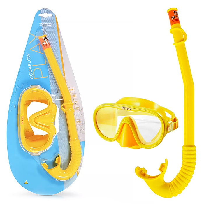 Набор для подводного плавания «Искатель приключений», маска, трубка, от 8 лет, 55642 INTEX