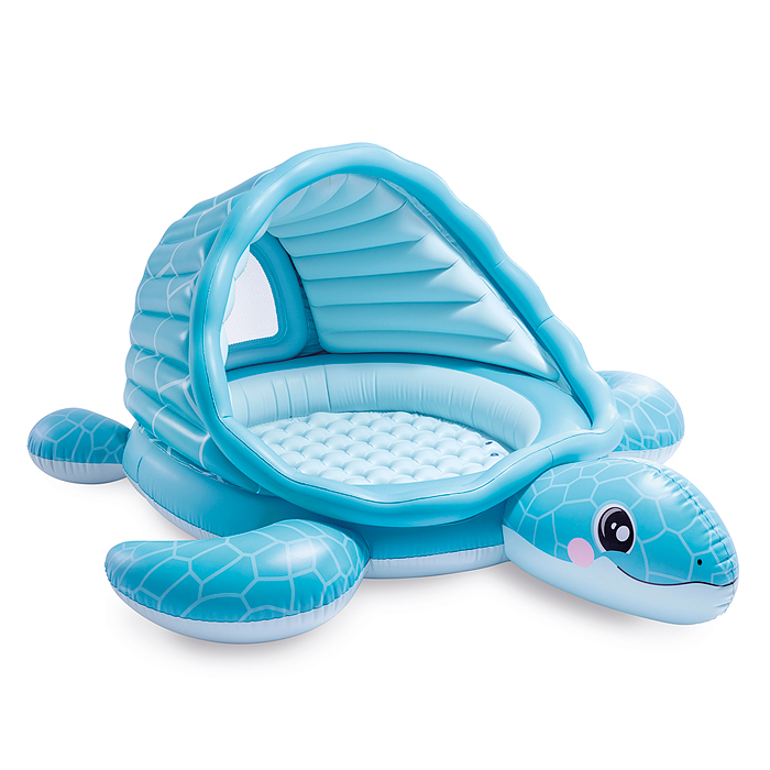 Бассейн надувной "Черепашка" 15л,  61x15см от 1 до 3 лет, 48677NP INTEX