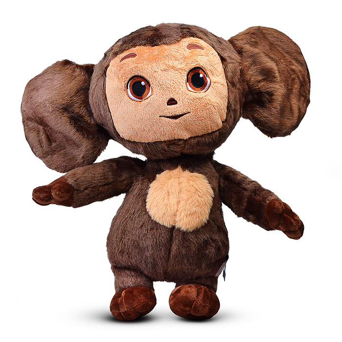 Мягкая игрушка "Чебурашка" 40см, вышитые глаза, не озвуч. 