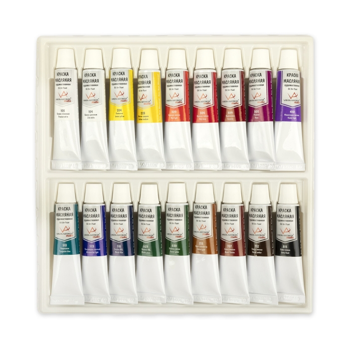 Краска масляная Studio 18 цв. х 10 мл .