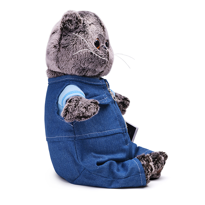 Кот Басик в комбинезоне "Деним"