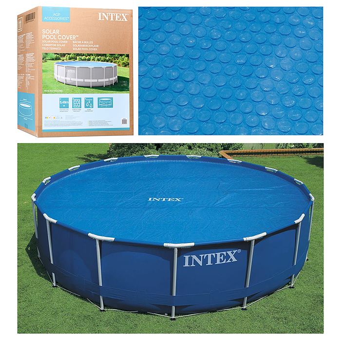 Тент на бассейн Solar Cover, подходит для 18-футовых, 28015 INTEX