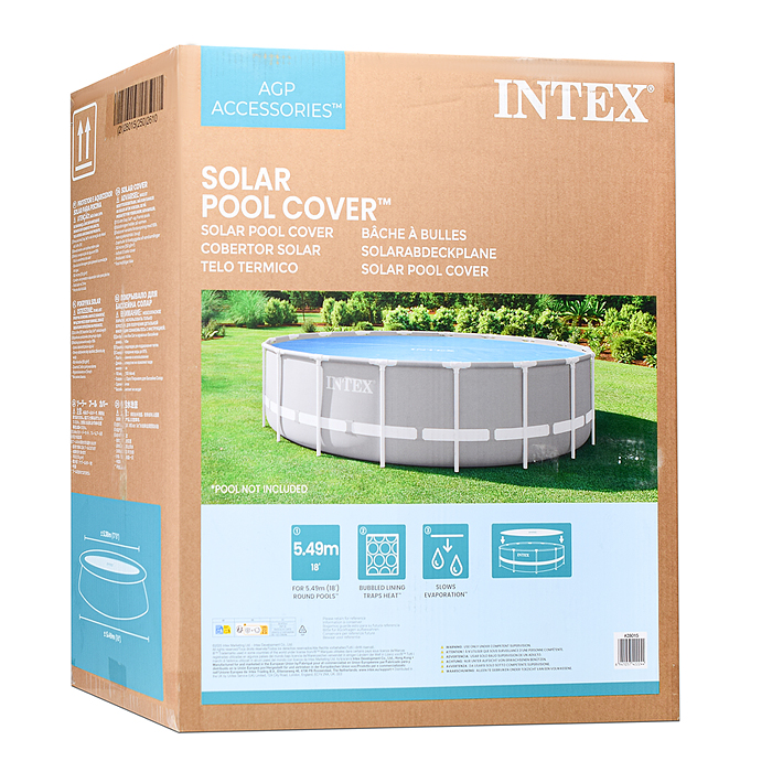 Тент на бассейн Solar Cover, подходит для 18-футовых, 28015 INTEX