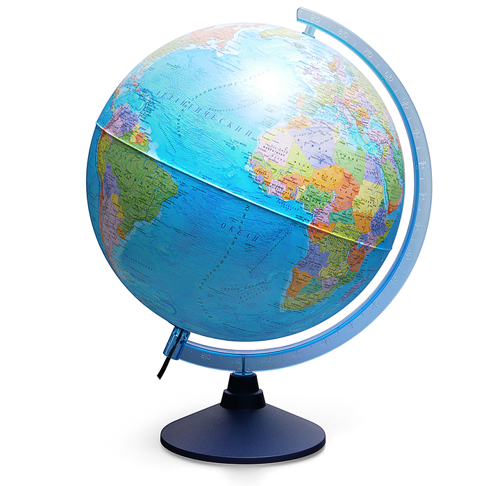 Интерактивный глобус Земли политический 320мм с подсветкой