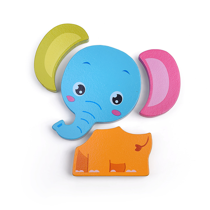 Пазл-вкладыш D2163 "Веселые зверята"