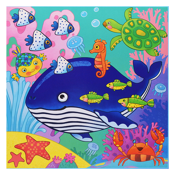 IQ Пазл макси 25 "Кит в синем море" 2+