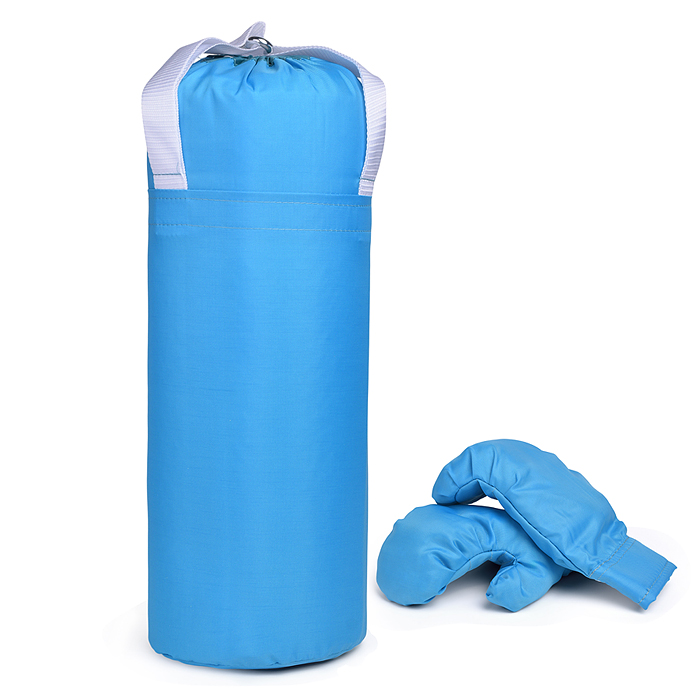 Набор детский игровой (перчатки, груша 50 см.) Оксфорд (голубой)