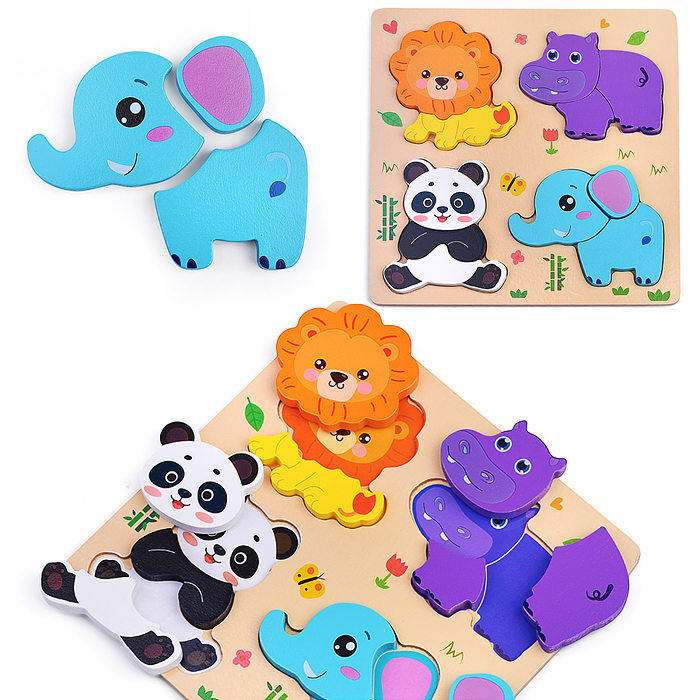 Пазл-вкладыш D2206 "Зоопарк"