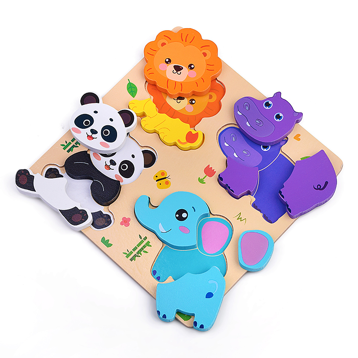 Пазл-вкладыш D2206 "Зоопарк"