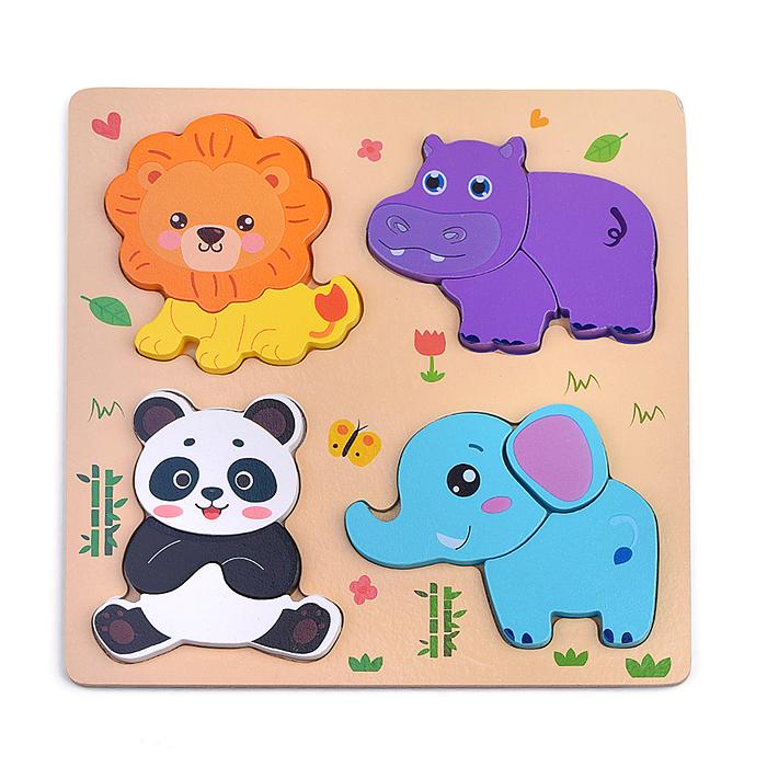 Пазл-вкладыш D2206 "Зоопарк"