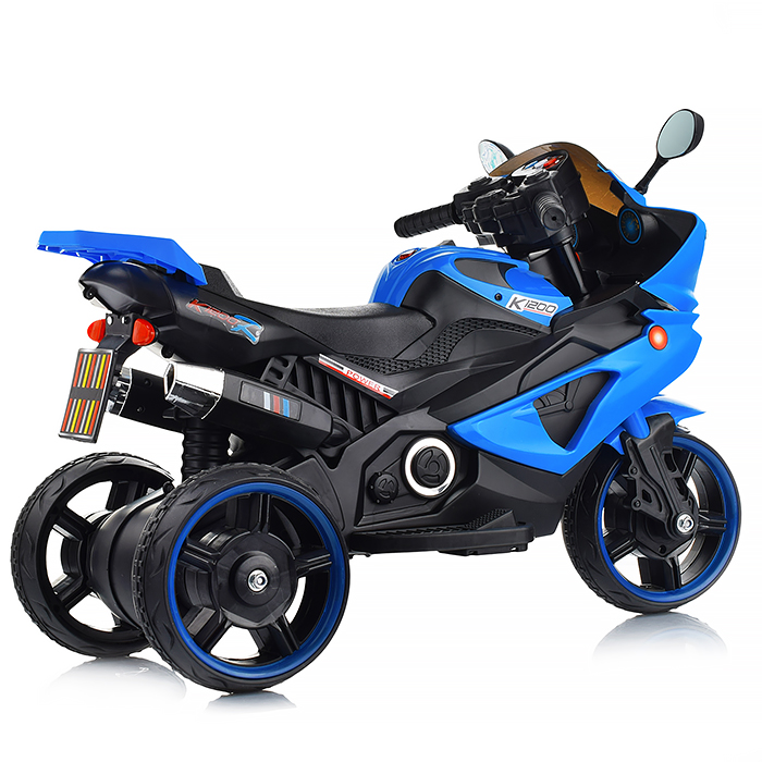 Детский электромотоцикл ROCKET "Байк",1 мотор 20 ВТ,синий
