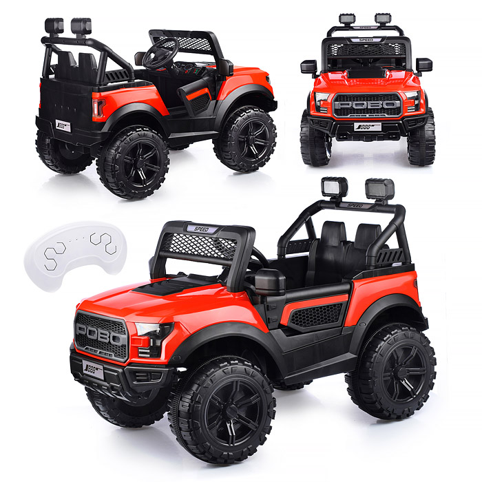 Электромобиль U023470Y "Круиз" на аккумуляторе, с р/у управлением, в коробке (красный)