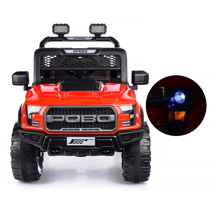 Электромобиль U023470Y "Круиз" на аккумуляторе, с р/у управлением, в коробке (красный)