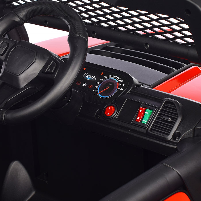 Электромобиль U023470Y "Круиз" на аккумуляторе, с р/у управлением, в коробке (красный)