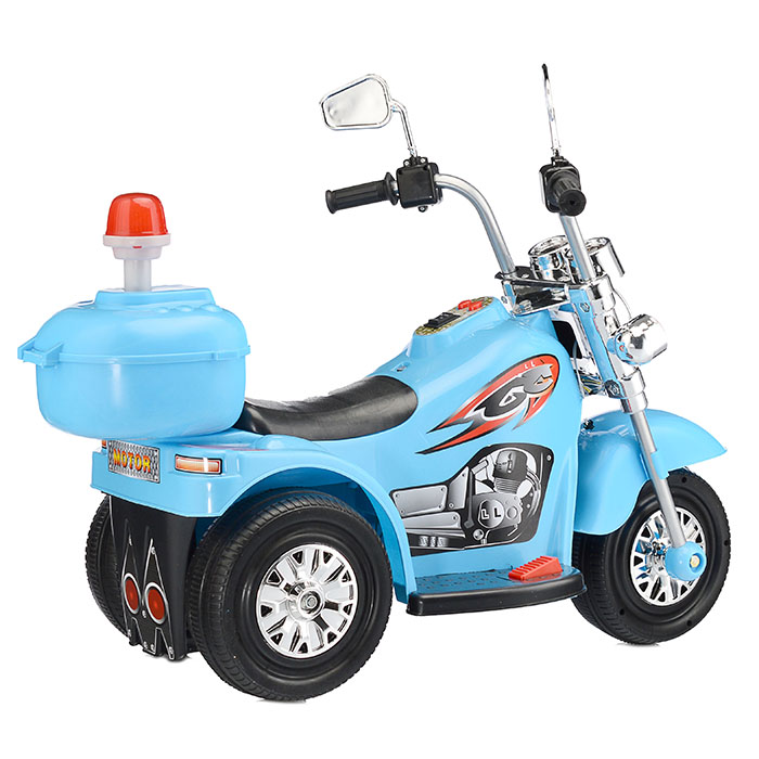 Детский электромотоцикл ROCKET «Чоппер»,1 мотор 20 ВТ, синий