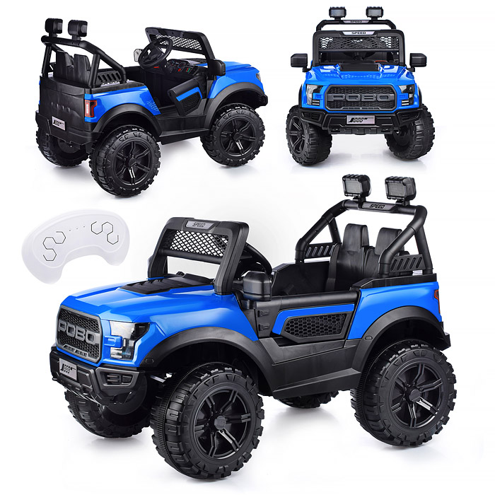 Электромобиль U023470Y "Круиз" на аккумуляторе, с р/у управлением, в коробке (синий)