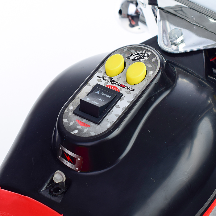 Детский электромотоцикл ROCKET «Чоппер»,1 мотор 20 ВТ, черный 