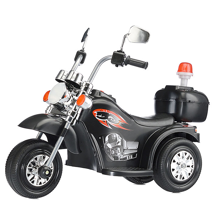 Детский электромотоцикл ROCKET «Чоппер»,1 мотор 20 ВТ, черный 