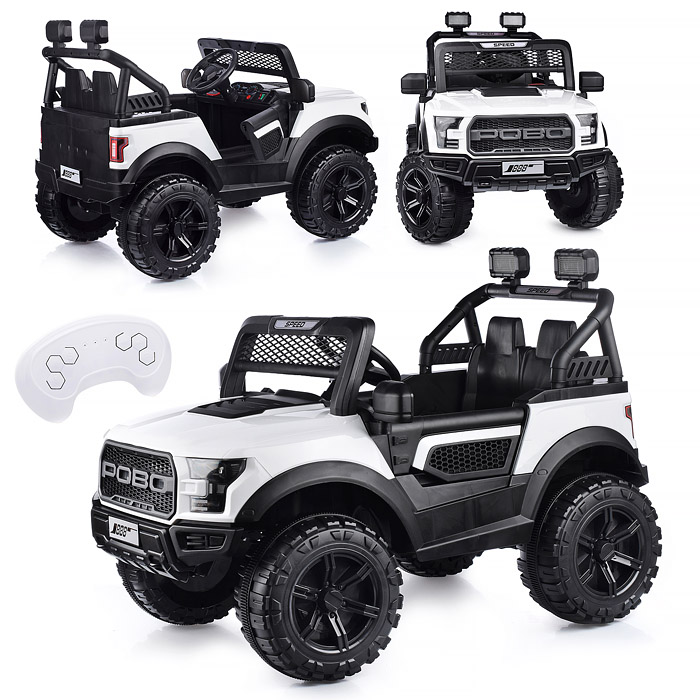 Электромобиль U023470Y "Круиз" на аккумуляторе, с р/у управлением, в коробке (белый)