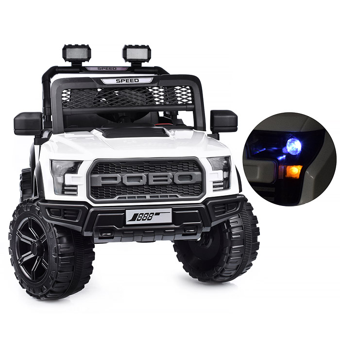 Электромобиль U023470Y "Круиз" на аккумуляторе, с р/у управлением, в коробке (белый)