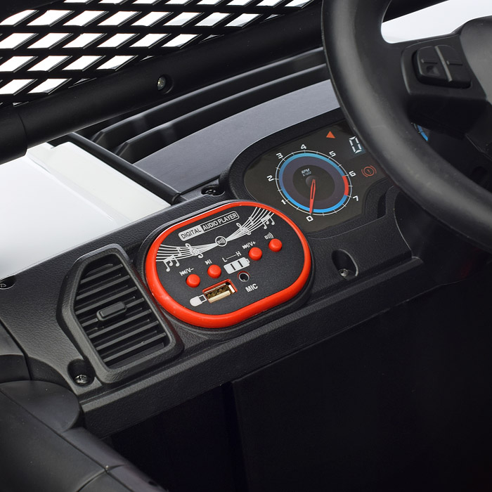 Электромобиль U023470Y "Круиз" на аккумуляторе, с р/у управлением, в коробке (белый)