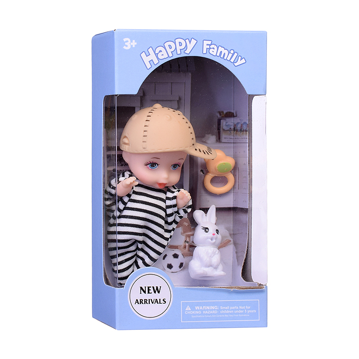 Пупс A799 "Сашенька" с аксессурами, в коробке