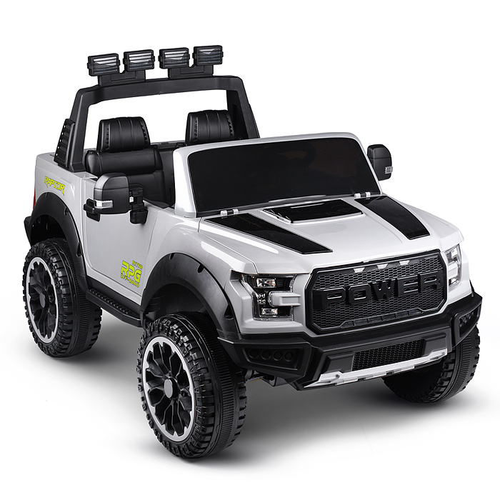 Электромобиль U023438Y "Мощность скорости" на аккумуляторе, с р/у управлением, в коробке (серый)