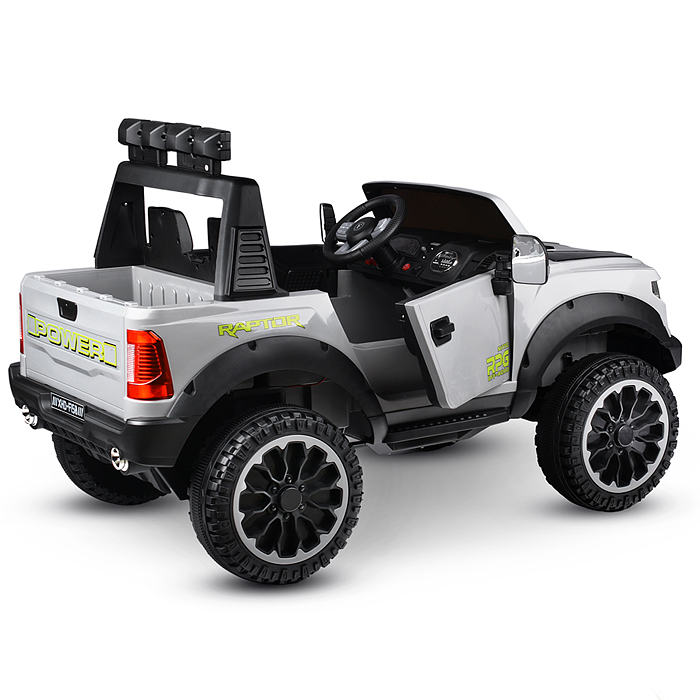 Электромобиль U023438Y "Мощность скорости" на аккумуляторе, с р/у управлением, в коробке (серый)