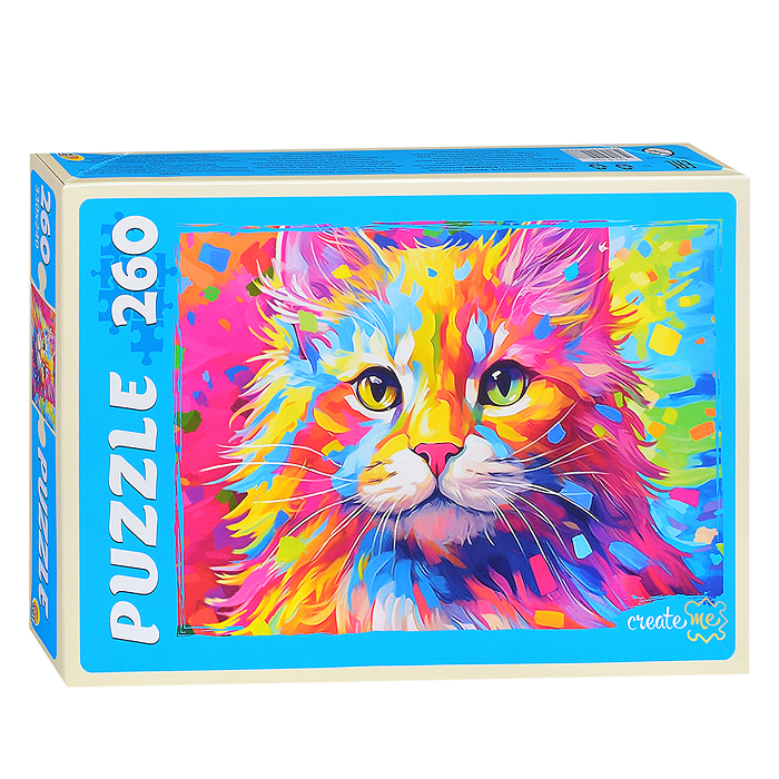 Пазлы 260 "Яркий котенок"