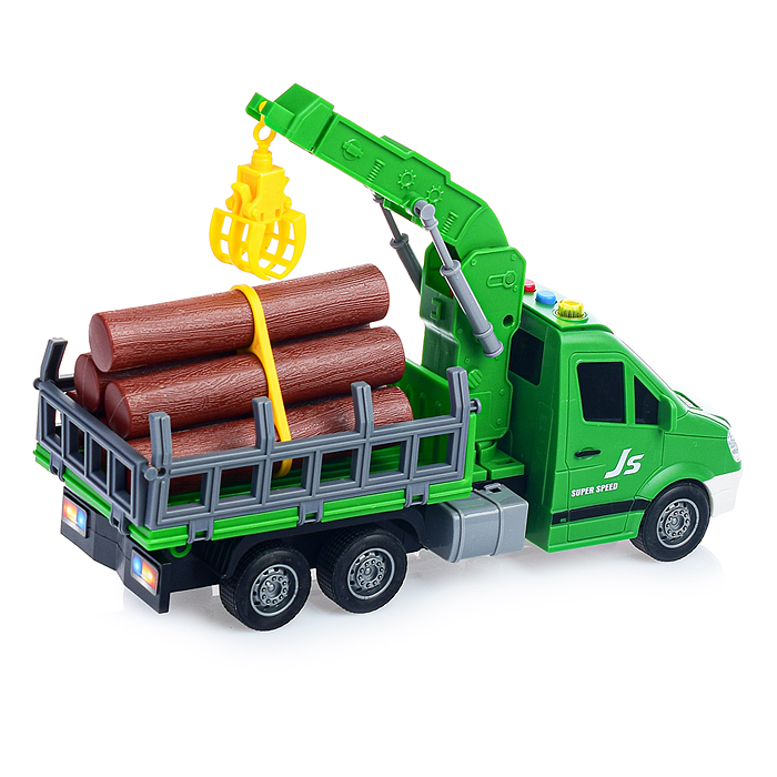 Машина JS145 "ЛесМастер" 1:16 (свет, звук) в коробке