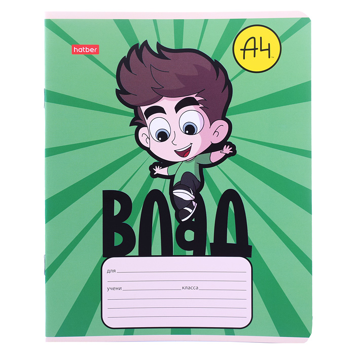 Тетрадь 12л. косая линия "Влад А4" А5 на скобе
