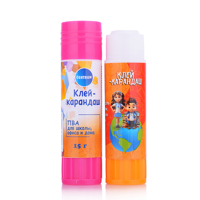 Клей-карандаш ПВА, 15 гр (в спайке 2 дизайна) Клей-карандаш ПВА, 15 гр (в спайке 2 дизайна)