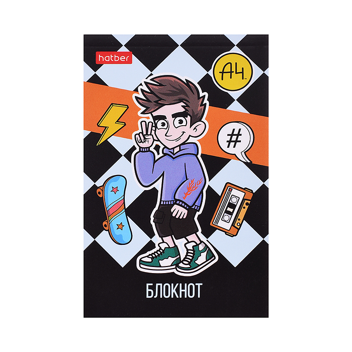 Блокнот А7 48л клетка "Влад А4" в Дисплее  52 шт 