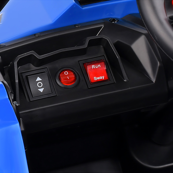 Электромобиль U014087Y "Багги" с р/у управлением, четырехколесный (синий)