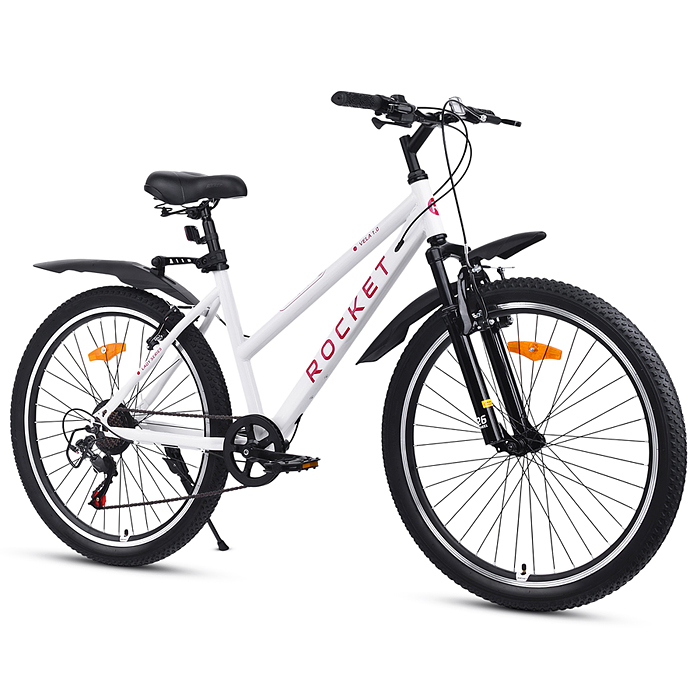 Фото к товару Велосипед 26" Rocket Vela 1.0, цвет белый, размер 15" Велосипед 26" Rocket Vela 1.0, цвет белый, размер 15"