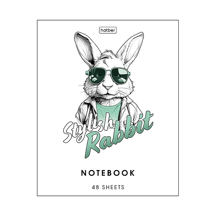 Тетрадь 48л. клетка "Зверье мое" А5 на скобе 