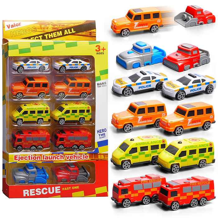 Набор машин 890-84A "Катапультирующая служебная машина" в коробке