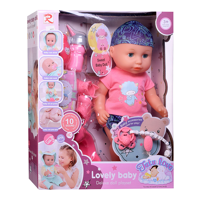 Пупс 6923 "Вика" с аксессуарами, в коробке