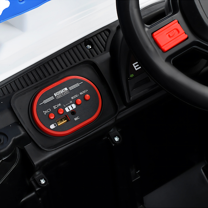 Электромобиль U014091Y "Дорожный патруль" на аккумуляторе, в коробке (синий)