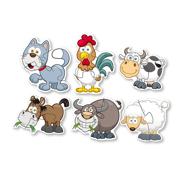 Пазл 88059 "Домашние животные" (6 картинок)