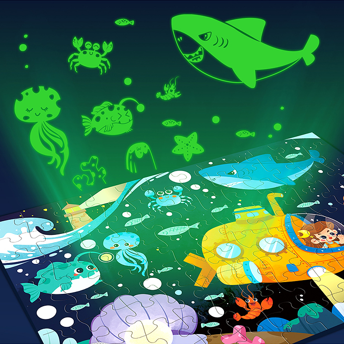 Пазл 88750 "Поводный мир" светится в темноте (96 дет.)