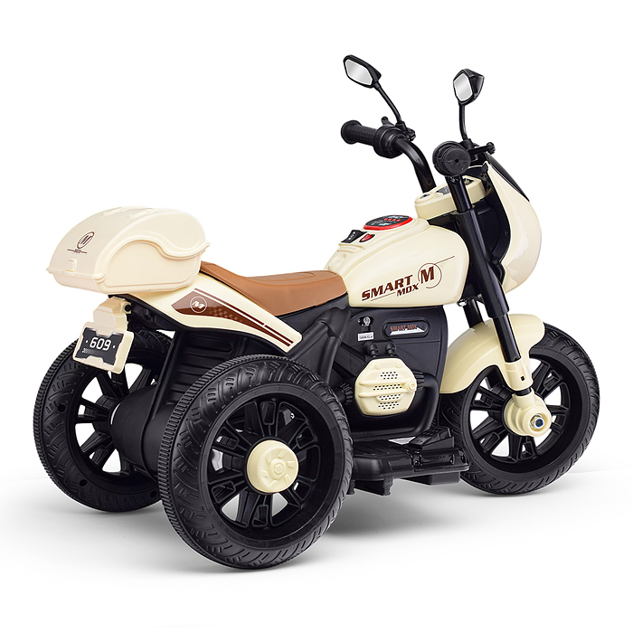 Мотоцикл U014097Y трехколесный (белый)